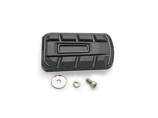 Chicane Brake Pedal Pad - Black. Fits Touring 1980up, FL Softail 1986-2017 & Dyna Switchback 2012-2016 - Ciro3D