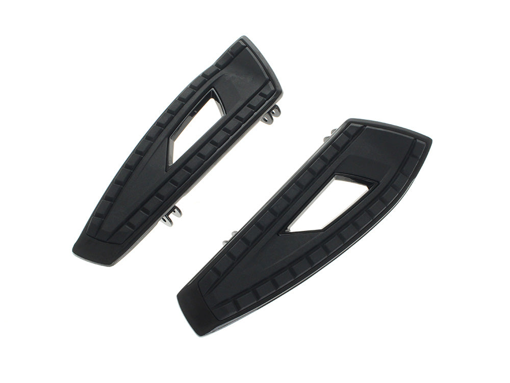 Front Chicane Floorboards - Black. Fits Touring 1980up, FL Softail 1986-2017 & Dyna Switchback 2012-2016 - Ciro3D