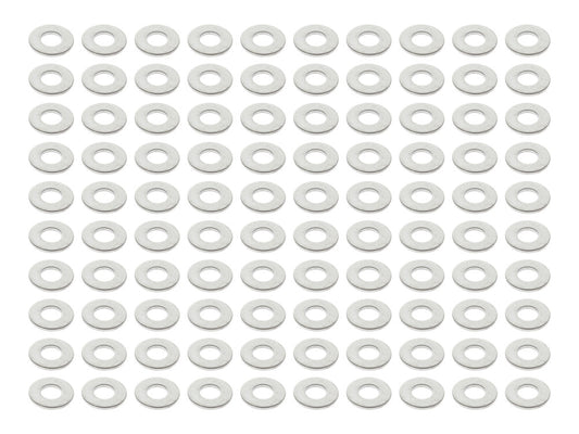 1/4in. Flat Washer - Chrome. Pack of 100. - Colony Machine
