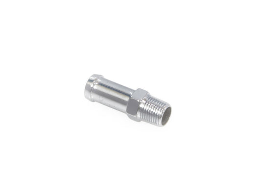 Oil Line Fitting with 1/8in. NPT Thread - Chrome. Fitting for 3/8in. Hose. - Colony Machine