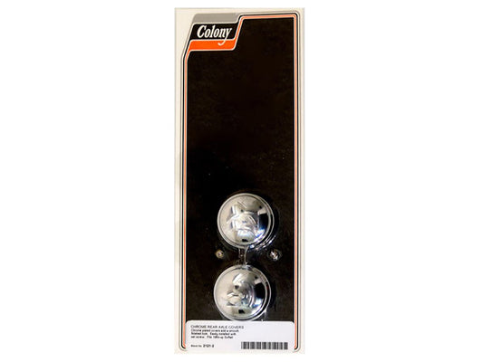 Rear Axle Covers - Chrome. Fits Softail 1987-2007. - Colony Machine