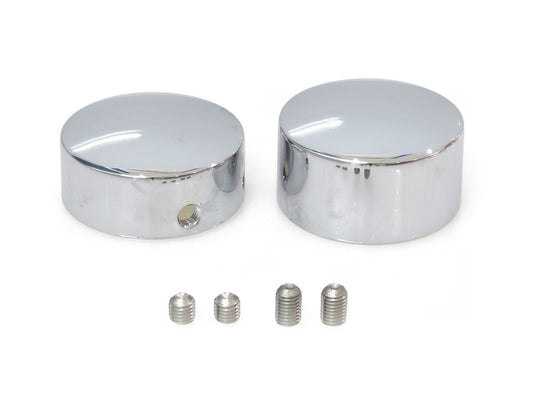 Swingarm Pivot Bolt Covers - Chrome. Fits Softail 2000-2007. - Colony Machine