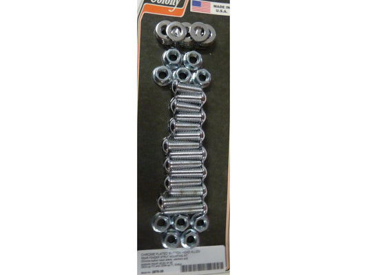 Polished Button Head Fender Strut Mount Kit - Chrome. Fits FX Softail 2003-2015 & FL Softail 2004-2017. - Colony Machine