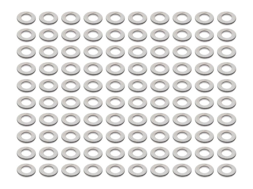 3/8in. Flat Washer - Chrome. Pack of 100. - Colony Machine