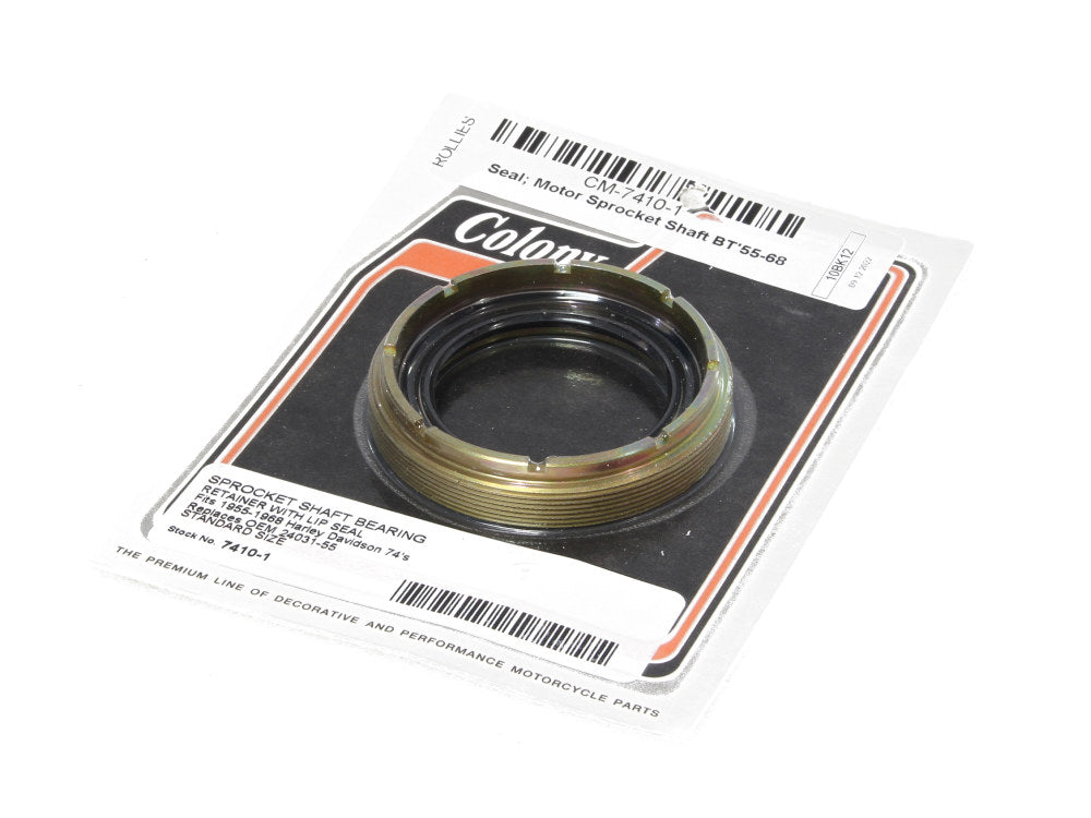 Motor Sprocket Shaft Seal & Bearing Retainer. Fits Big Twin 1955-1968. - Colony Machine