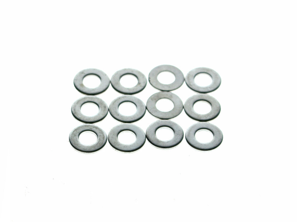 1/4in. Flat Washers - Chrome. Pack 12. - Colony Machine