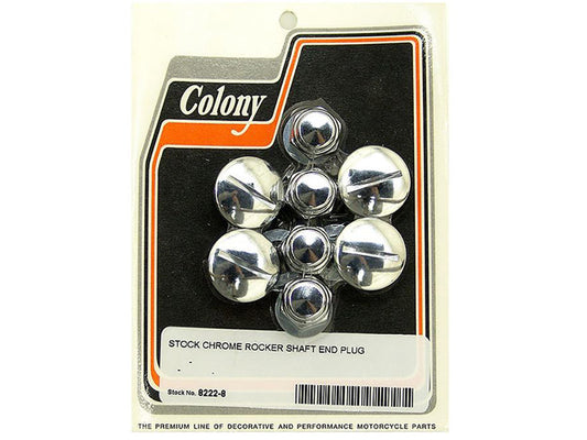 Rocker Shaft Plug Set. Fits Big Twin 1966-1970 & Sportster 1957-1970. - Colony Machine