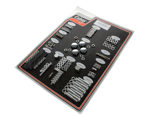 Complete Stock Hardware Kit - CAD Plated. Fits Big Twin 1940-1947 with Knuckle Engine - Colony Machine