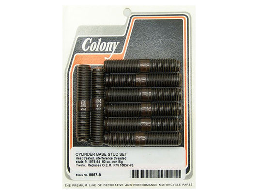 Cylinder Base Studs. Fits Big Twin 1978-1984 with 80ci / 1340cc. - Colony Machine