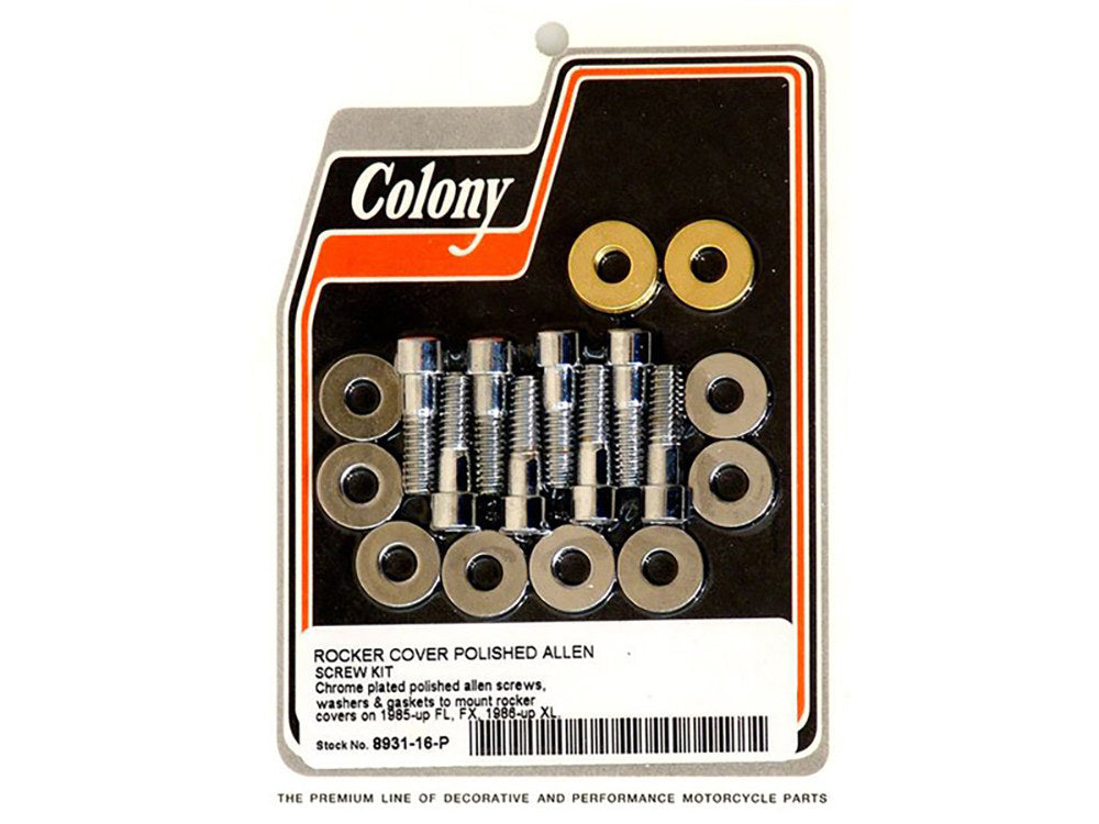 Rocker Cover Bolts. Fits Evo 1985-1999 & Sportster 1986-2021. - Colony Machine