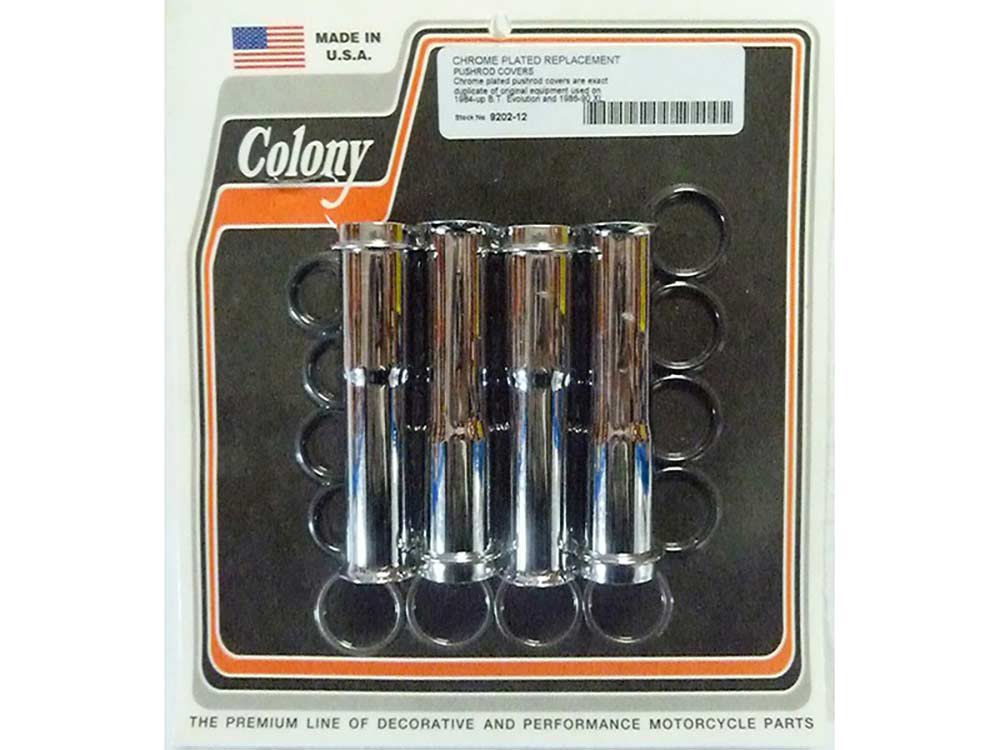 Lower Pushrod Covers - Chrome. Fits Evo 1984up & Sportster 1986-1990. - Colony Machine