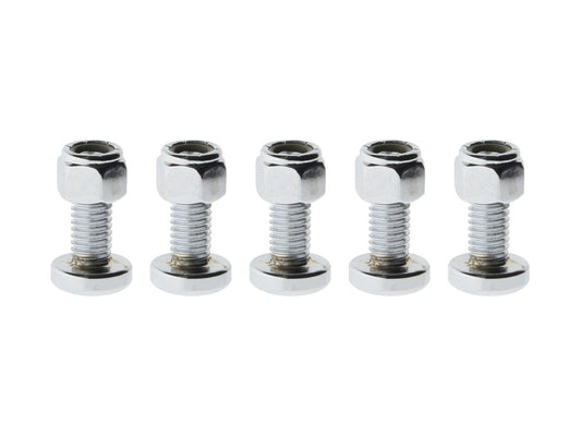 Rear Disc Rotor Bolts with Nyloc Nuts - Chrome. Fits H-D Big Twin 1992up & Sportster 1992-2021 - Colony Machine