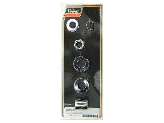 Rear Axle Spacer Kit - Chrome. Fits Softail 1984-1999 - Colony Machine