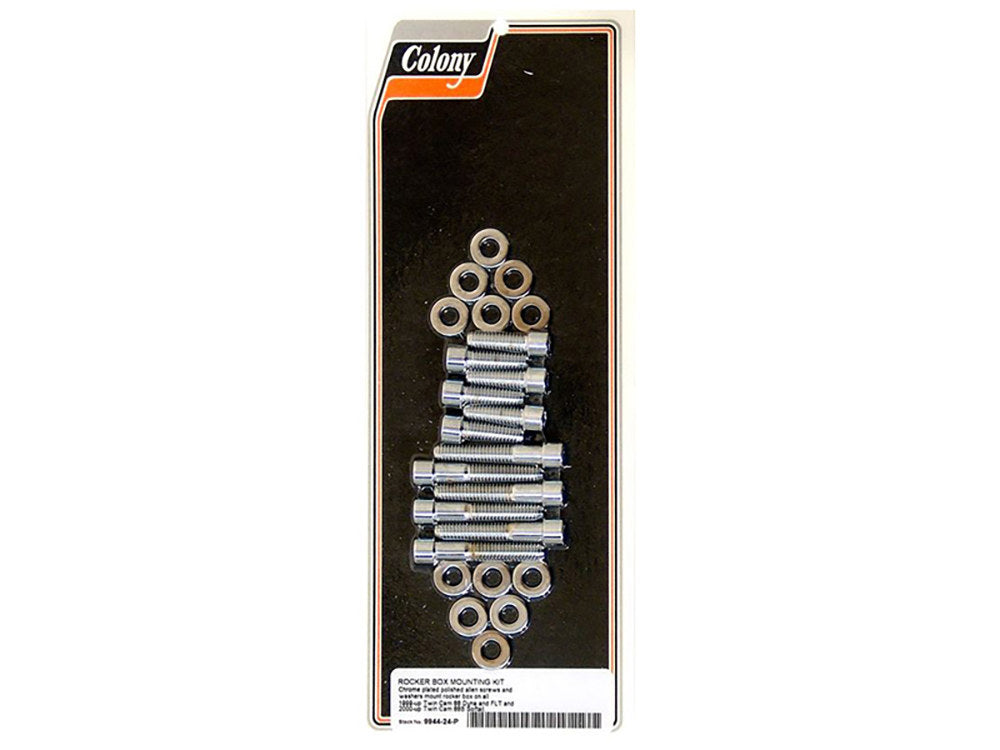 Polished Allen Head Rocker Cover Bolts - Chrome. Fits Twin Cam 1999-2017. - Colony Machine