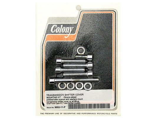 Transmission Top Bolts - Chrome. Fits 5Spd Softail 1998-2006 & Touring 1998-2006 Models. - Colony Machine