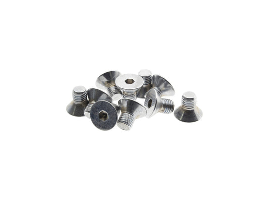 5/16-24 x 1/2in. UNF Flat Head Allen Bolts - Chrome. Pack 10. - Colony Machine