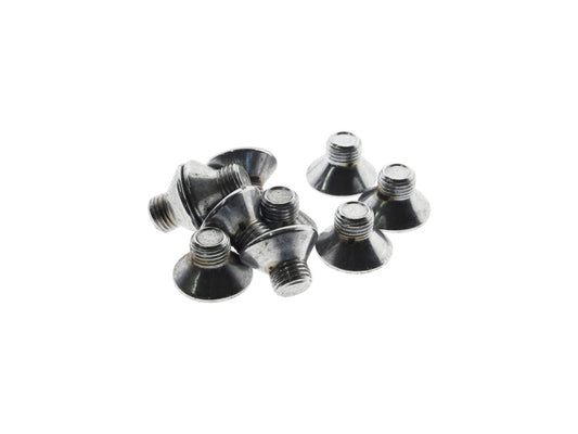 3/8-24 x 1/2in. UNF Flat Head Allen Bolts - Chrome. Pack 10. - Colony Machine