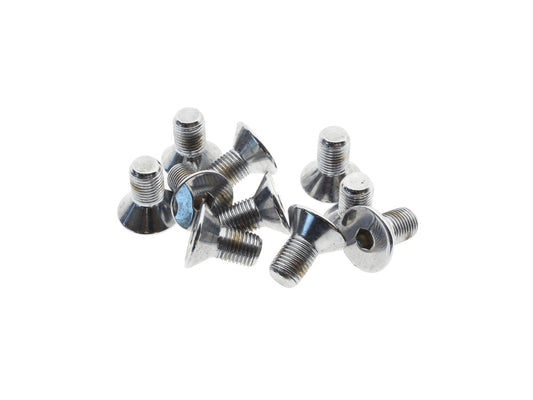 3/8-24 x 3/4in. UNF Flat Head Allen Bolts - Chrome. Pack 10. - Colony Machine