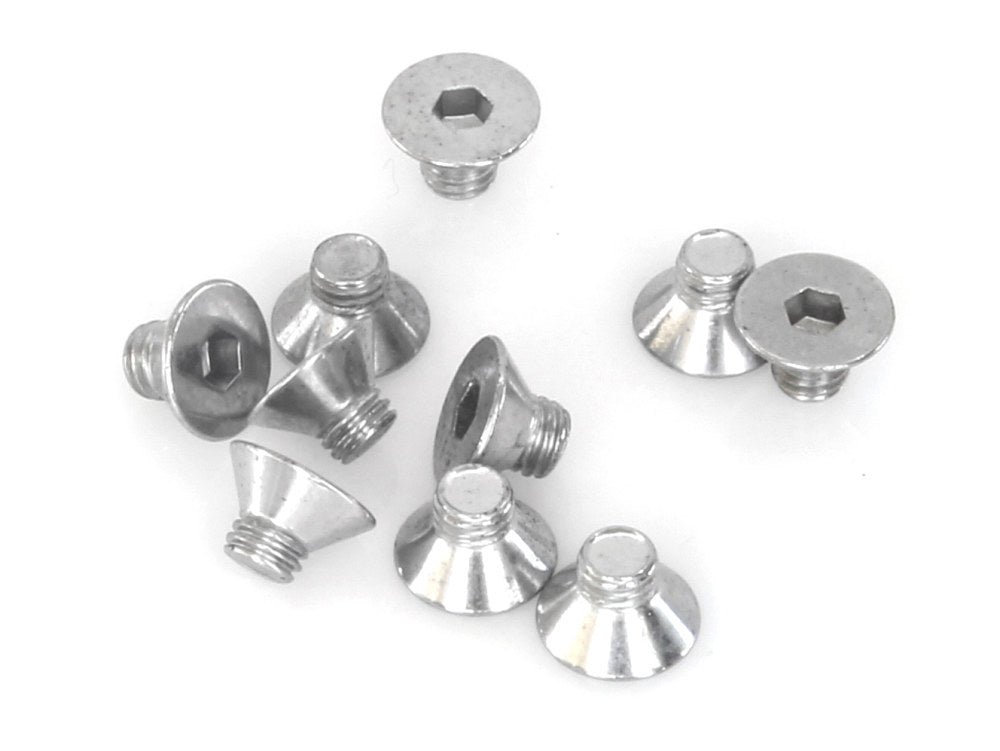10-32 x 1/4in. UNF Flat Head Allen Bolt - Chrome. Pack 10. - Colony Machine
