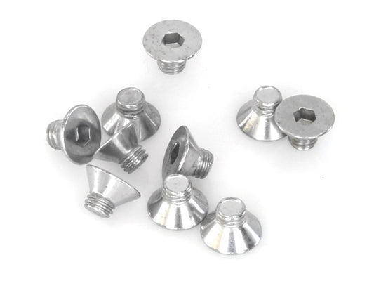 10-32 x 1/4in. UNF Flat Head Allen Bolt - Chrome. Pack 10. - Colony Machine