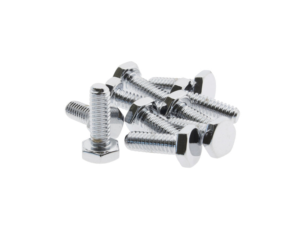 1/4-20 x 3/4in. UNC Hex Head Bolts - Chrome. Pack 10. - Colony Machine