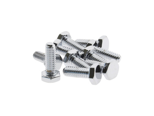 1/4-20 x 3/4in. UNC Hex Head Bolts - Chrome. Pack 10. - Colony Machine