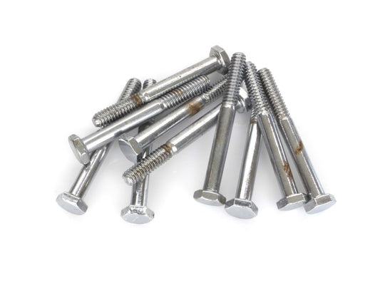 1/4-20 x 2-1/4in. UNC Hex Head Bolt - Chrome. Pack 10. - Colony Machine