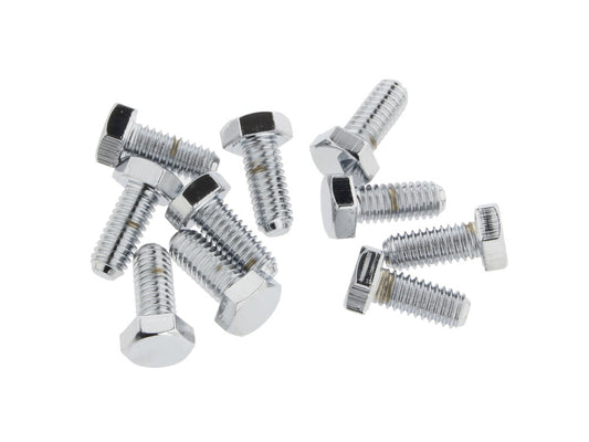 5/16-18 x 3/4in. UNC Hex Head Bolts - Chrome. Pack 10. - Colony Machine
