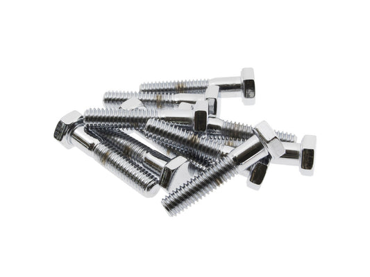 5/16-18 x 1-1/2in. UNC Hex Head Bolts - Chrome. Pack 10. - Colony Machine