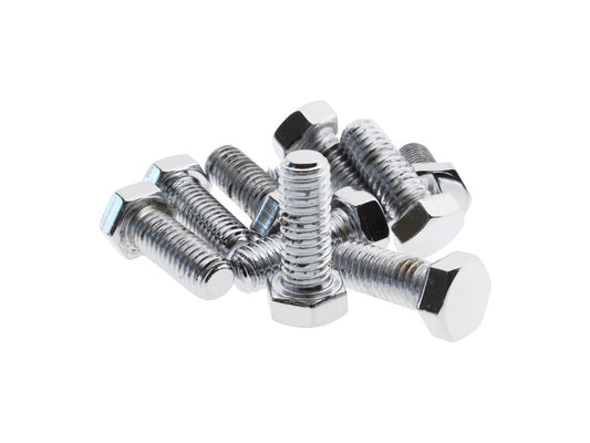 3/8-16 x 1in. UNC Hex Head Bolts - Chrome. Pack 10. - Colony Machine