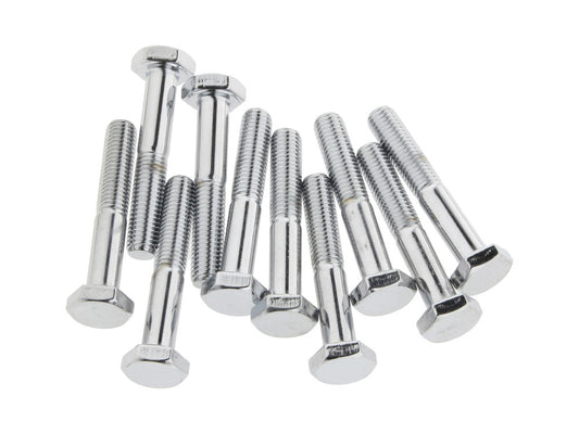 1/4-28 x 1-1/2in. UNF Hex Head Bolts - Chrome. Pack 10. - Colony Machine