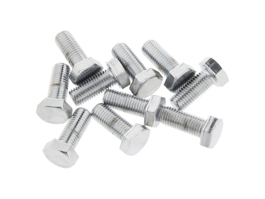 5/16-24 x 3/4in. UNF Hex Head Bolts - Chrome. Pack 10. - Colony Machine