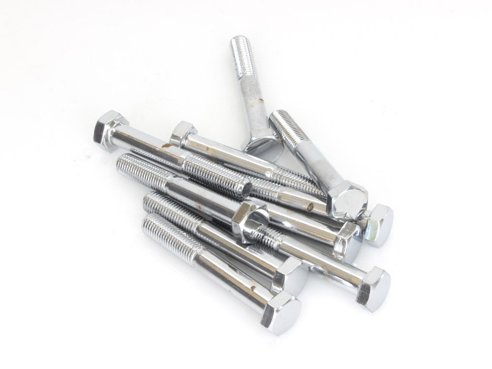 5/16-24 x 2-1/4in. UNF Hex Head Bolt - Chrome. Pack 10. - Colony Machine