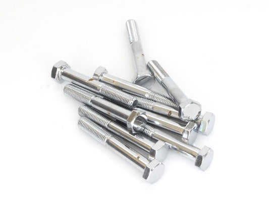 5/16-24 x 2-1/4in. UNF Hex Head Bolt - Chrome. Pack 10. - Colony Machine