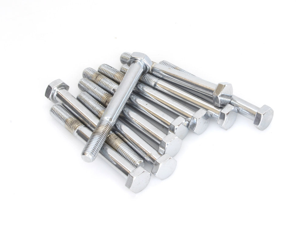 5/16-24 x 2-3/4in. UNF Hex Head Bolt - Chrome. Pack 10. - Colony Machine