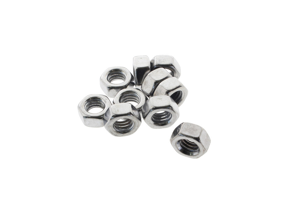 5/16-18 UNC Hex Nuts - Chrome. Pack 10. - Colony Machine