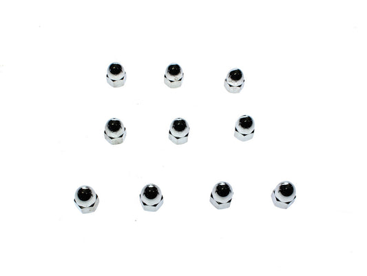 1/2-13 UNC Acorn OEM Style Nuts - Chrome. Pack 10. - Colony Machine
