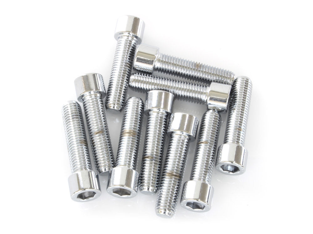 5/16-24 x 1-1/4in. UNF Polished Socket Head Allen Bolts - Chrome. Pack 10. - Colony Machine