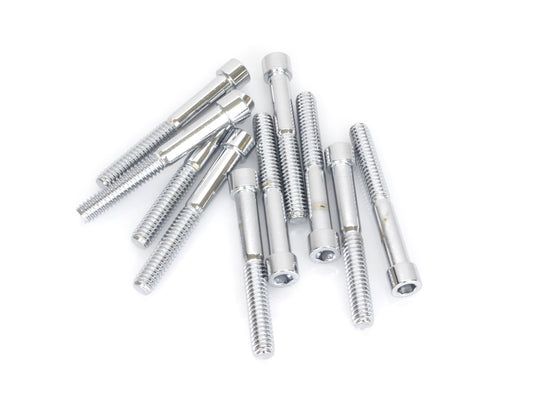 1/4-20 x 2in. UNC Polished Socket Head Allen Bolts - Chrome. Pack 10. - Colony Machine
