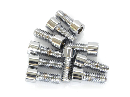 5/16-18 x 3/4in. UNC Polished Socket Head Allen Bolts - Chrome. Pack 10. - Colony Machine