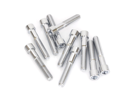 5/16-18 x 1-3/4in. UNC Polished Socket Head Allen Bolts - Chrome. Pack 10. - Colony Machine