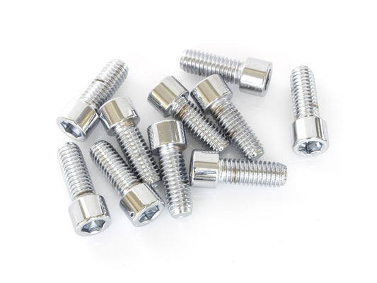 3/8-16 x 1in. UNC Polished Socket Head Allen Bolts - Chrome. Pack 10. - Colony Machine
