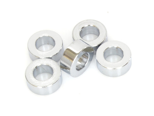 5/16in. ID x 1/4in. Wide Steel Spacers - Chrome. Pack 5. - Colony Machine