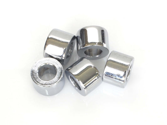3/8in. ID x 1/2in. Wide Steel Spacers - Chrome. Pack 5. - Colony Machine