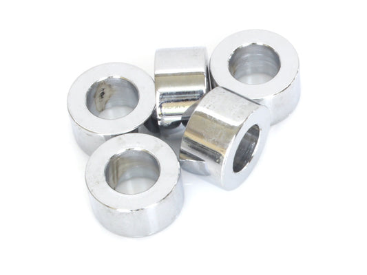 1/2in. ID x 1/2in. Wide Steel Spacers - Chrome. Pack 5. - Colony Machine
