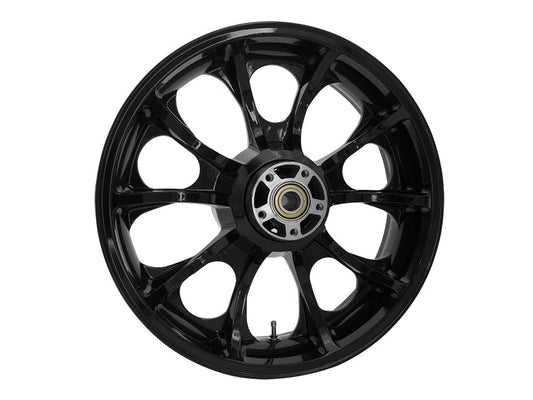 18in. x 5.50in. wide Largo 3D Wheel with Rear Hub - Gloss Black. Fits Touring 2009up with ABS - Coastal Moto