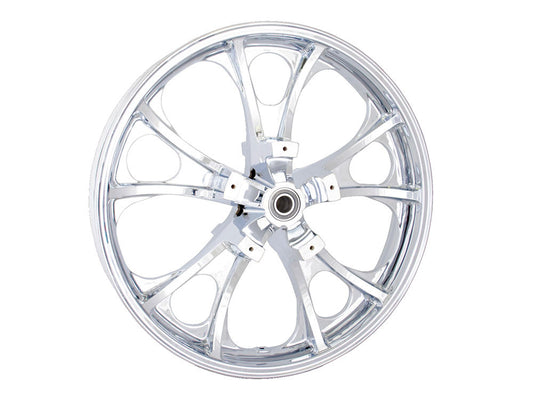 21in. x 3.50in. wide Largo 3D Wheel with Front Hub - Chrome. Fits Touring 2008up with ABS - Coastal Moto