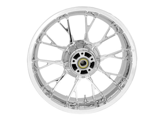 18in. x 5.50in. wide Marlin 3D Wheel with Rear Hub - Chrome. Fits Touring 2009up with ABS - Coastal Moto