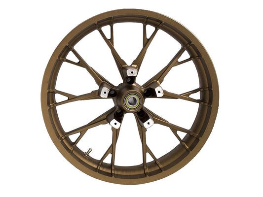 21in. x 3.50in. wide Marlin 3D Wheel with Front Hub - Bronze. Fits Touring 2008up with ABS - Coastal Moto
