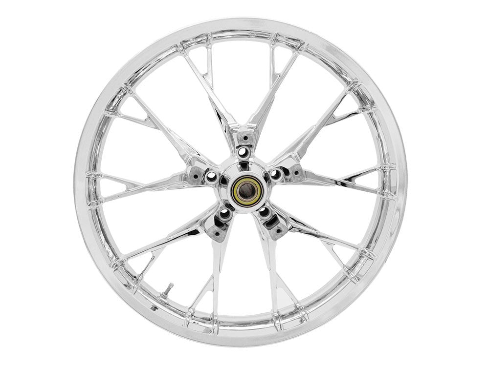 21in. x 3.50in. wide Marlin 3D Wheel with Front Hub - Chrome. Fits Touring 2008up with ABS - Coastal Moto